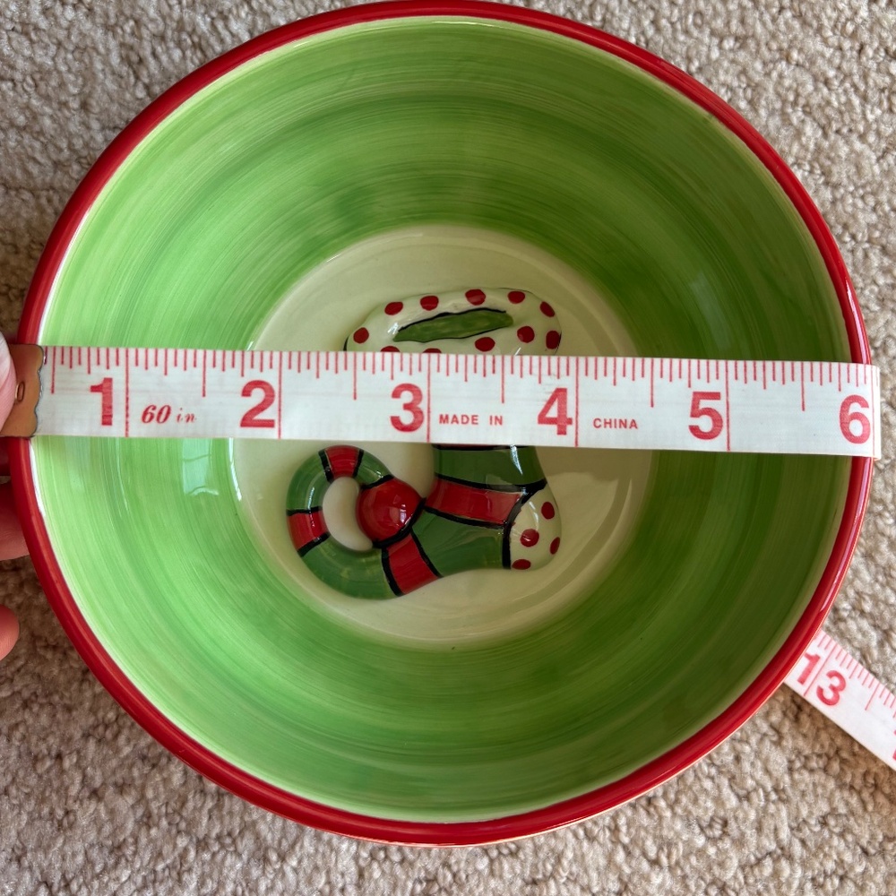 Becca Signature Collection Christmas bowl 3D Stocking - Picture 5 of 6